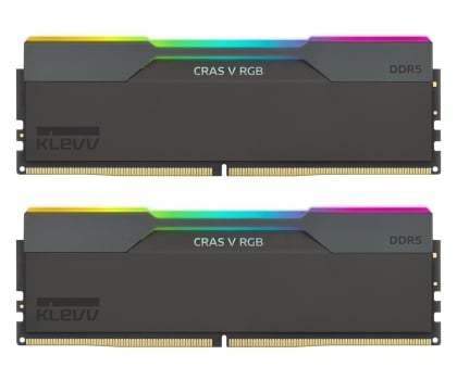 Pamięć RAM DDR5 KLEVV 32GB (2x16GB) 6400 CL30 Cras V Black RGB